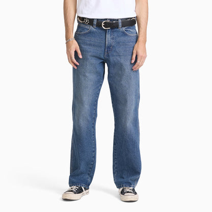 954 Relaxed Straight Work Jeans - MID BLUE FADE WASH (L89)