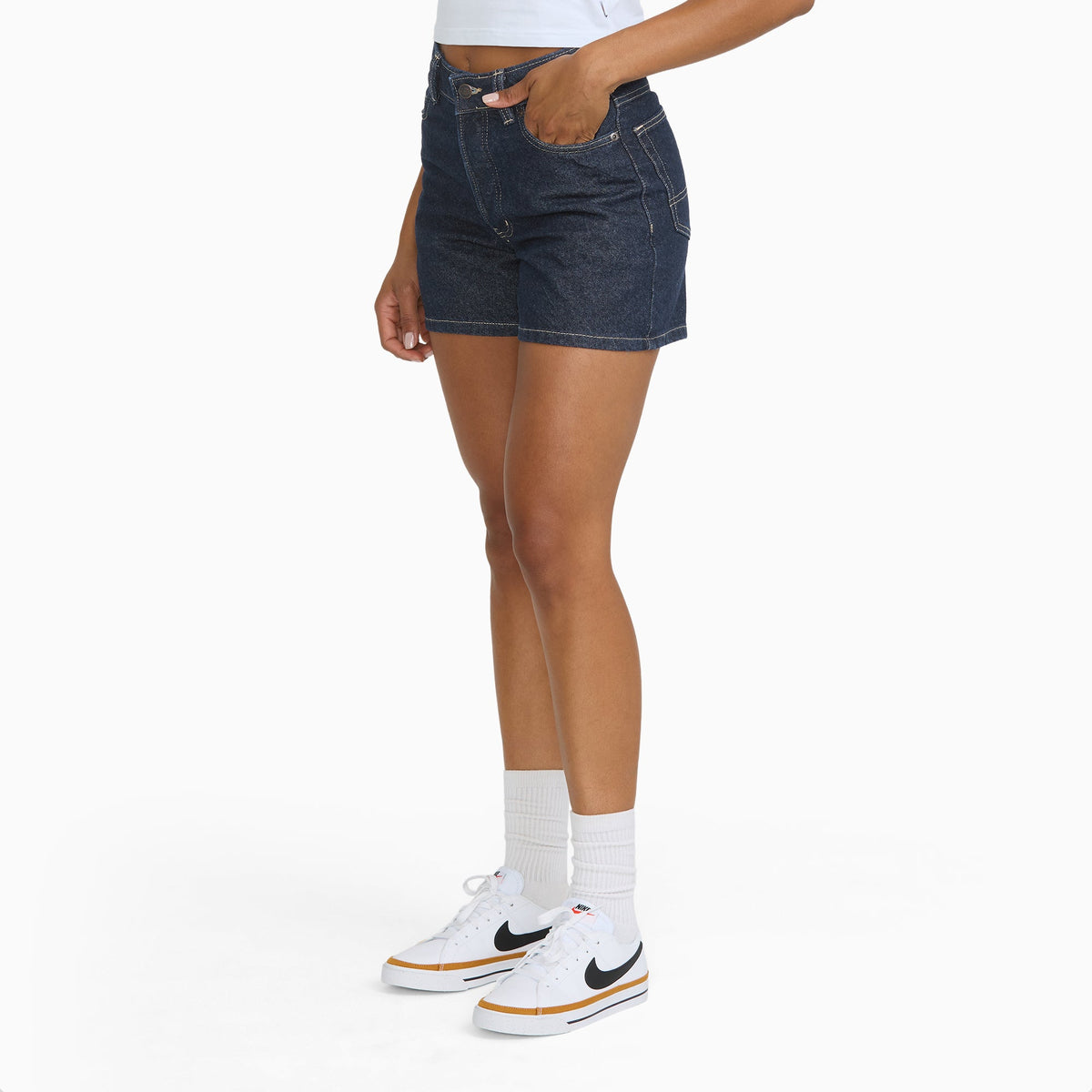 Women's 984 High Waist Jean Shorts, 5" - RINSED (RIN)