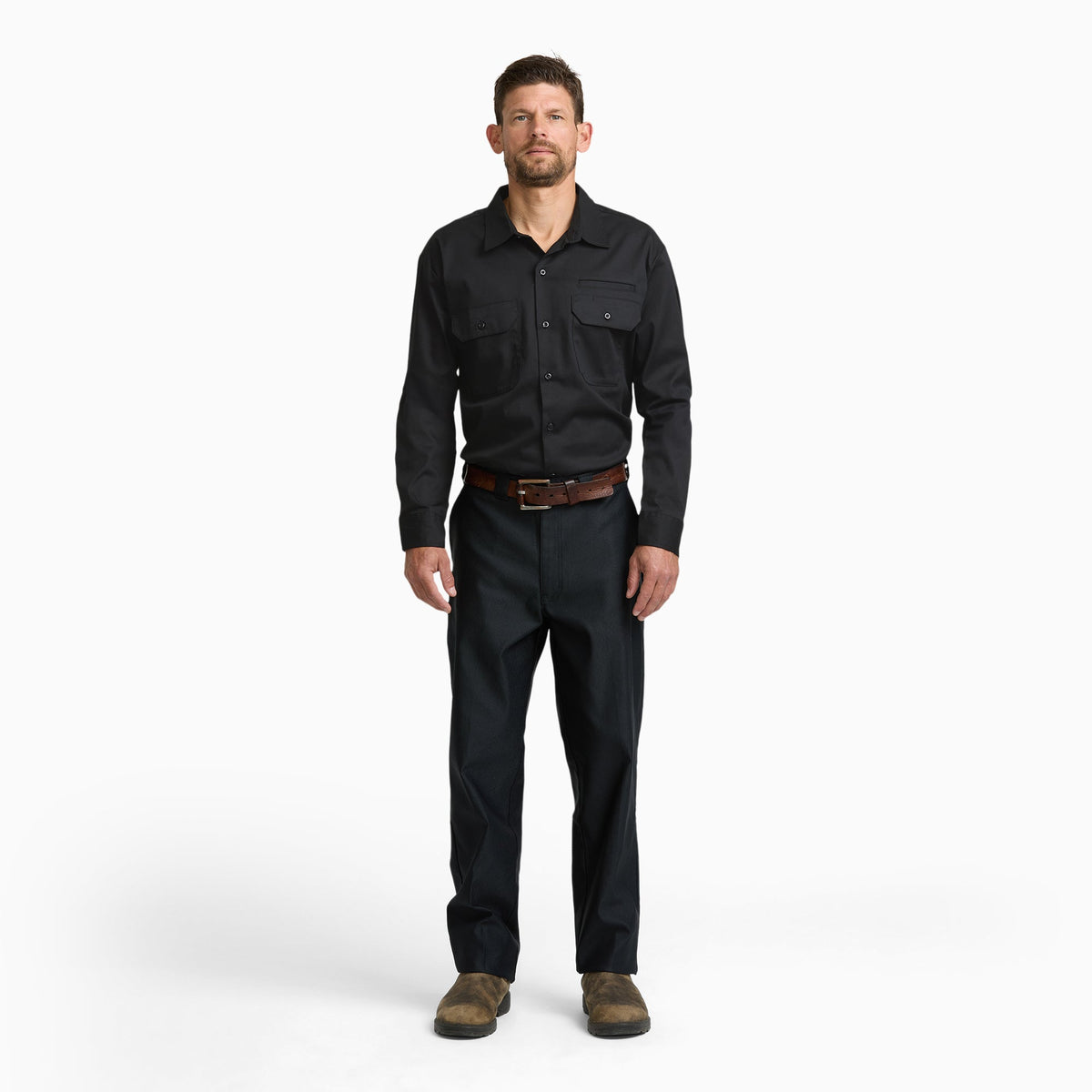 Pro Series Long Sleeve Work Shirt - Black (BLK)