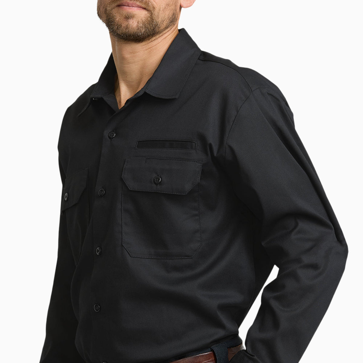 Pro Series Long Sleeve Work Shirt - Black (BLK)