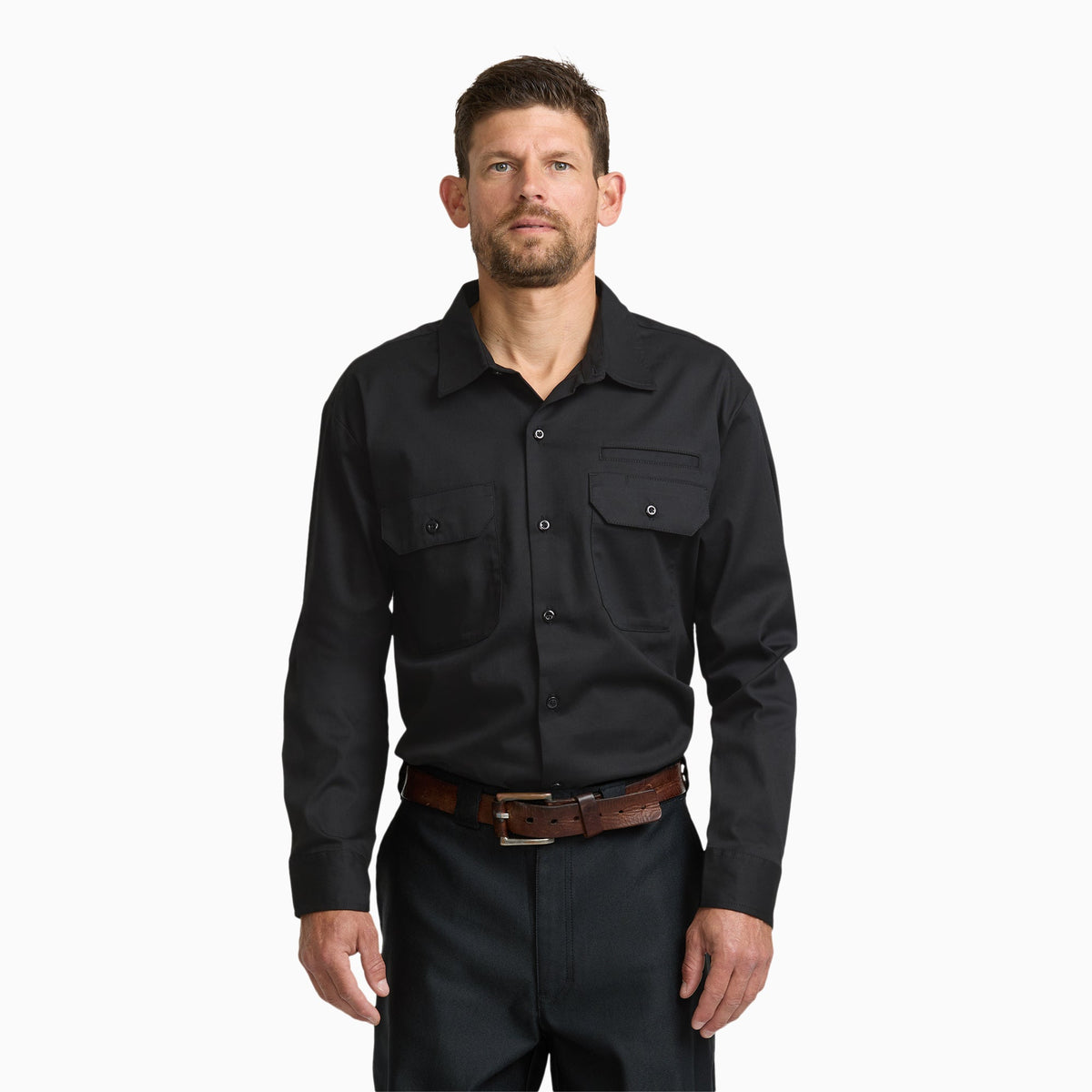 Pro Series Long Sleeve Work Shirt - Black (BLK)