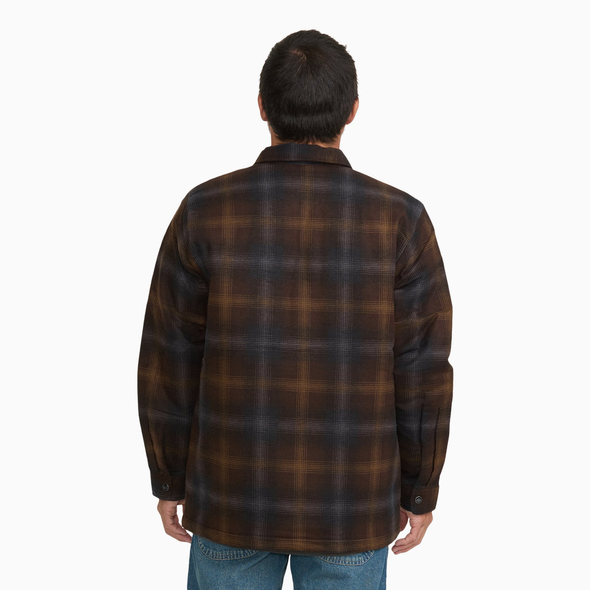 Insulated Plaid Shirt Jacket - TOBACCO (TB0)