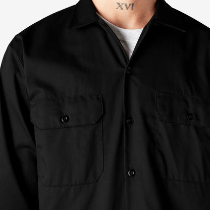 Long Sleeve Work Shirt - Black (BK)