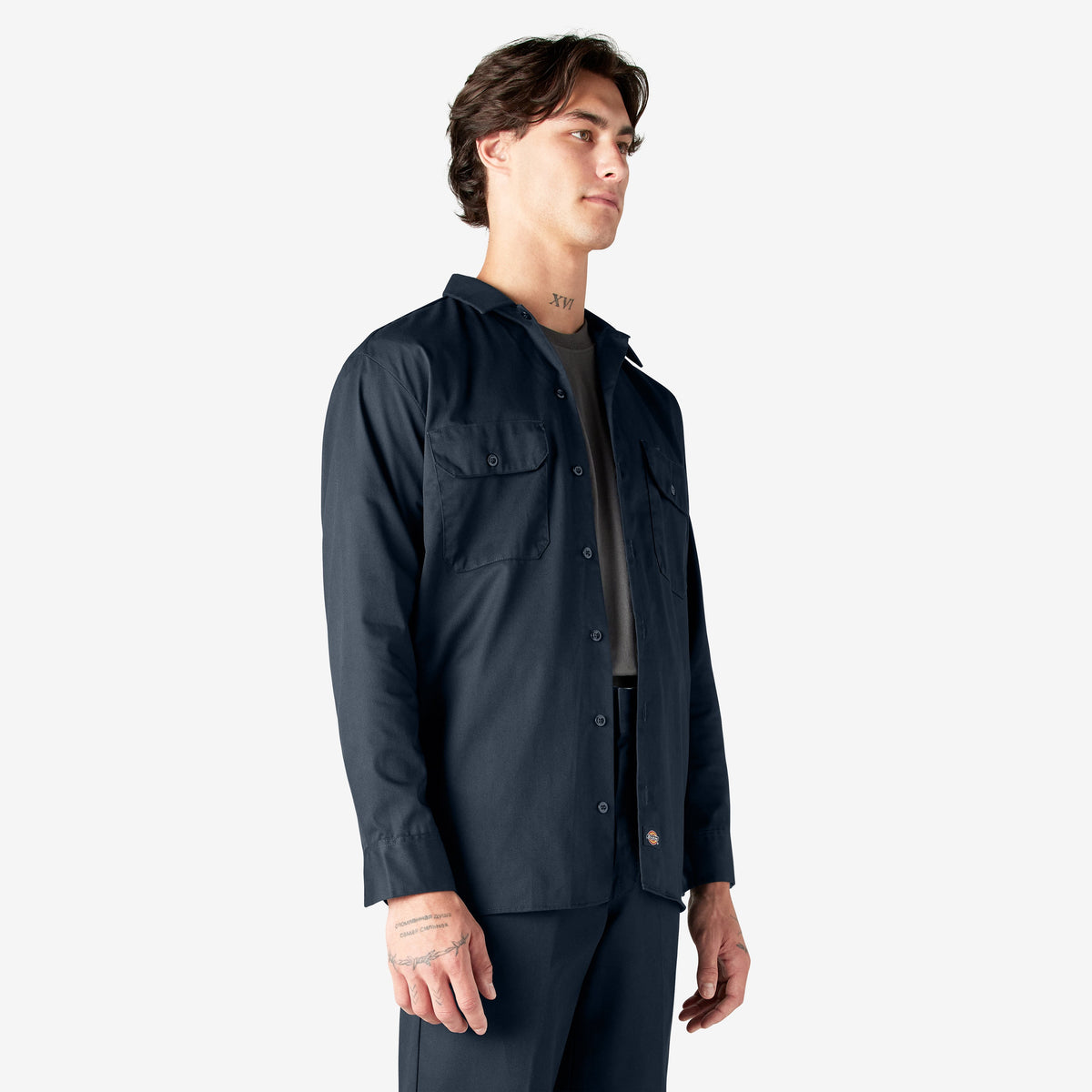 Long Sleeve Work Shirt - Dark Navy (DN)
