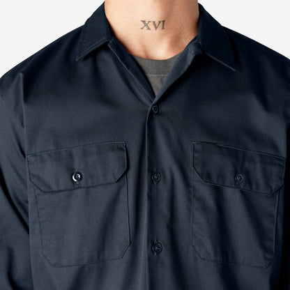 Long Sleeve Work Shirt - Dark Navy (DN)