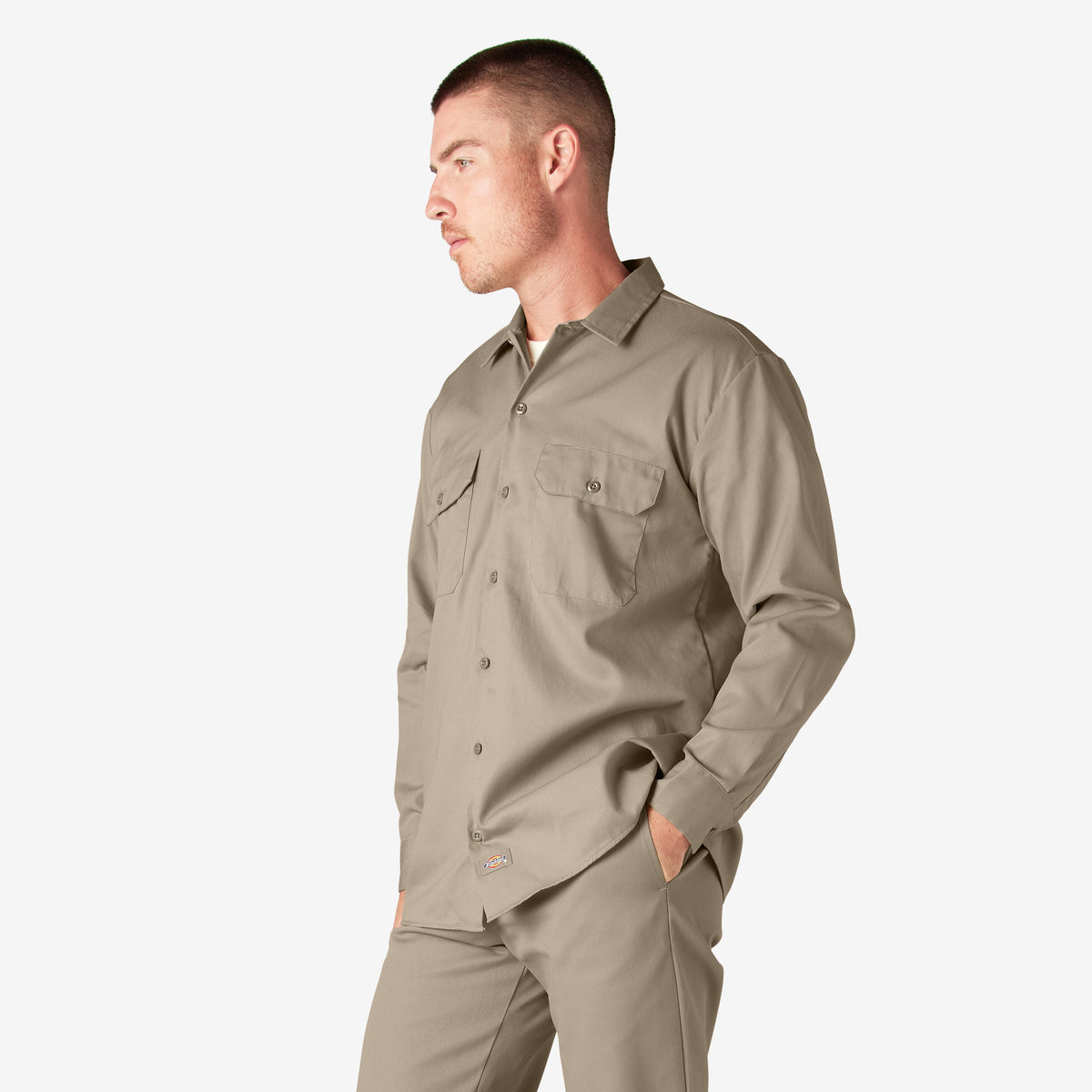Long Sleeve Work Shirt - Desert Sand (DS)