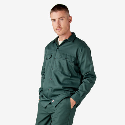 Long Sleeve Work Shirt - Hunter Green (GH)