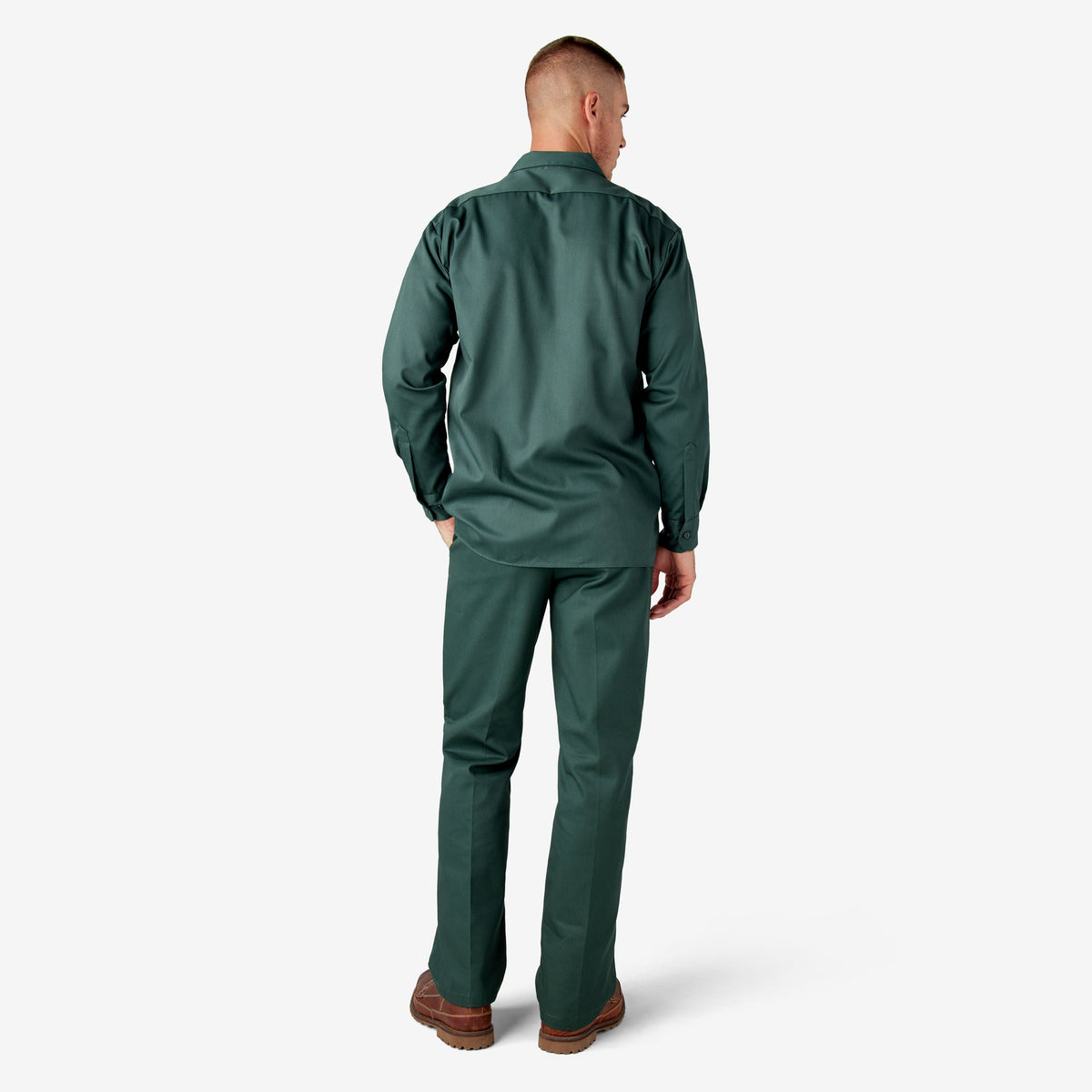 Long Sleeve Work Shirt - Hunter Green (GH)