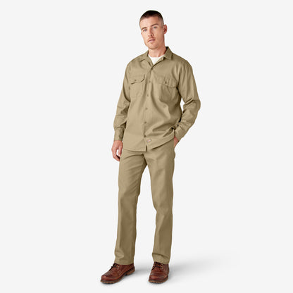 Long Sleeve Work Shirt - Khaki (KH)