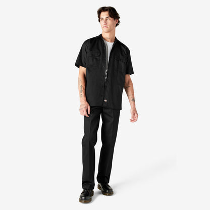 Short Sleeve Work Shirt - Black (BK)