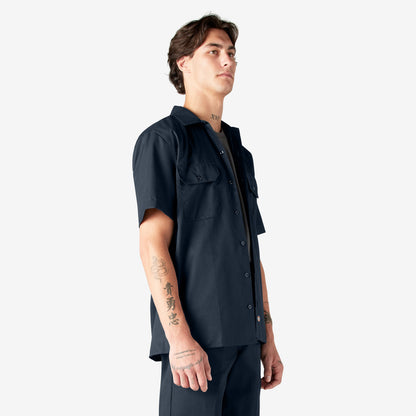 Short Sleeve Work Shirt - Dark Navy (DN)