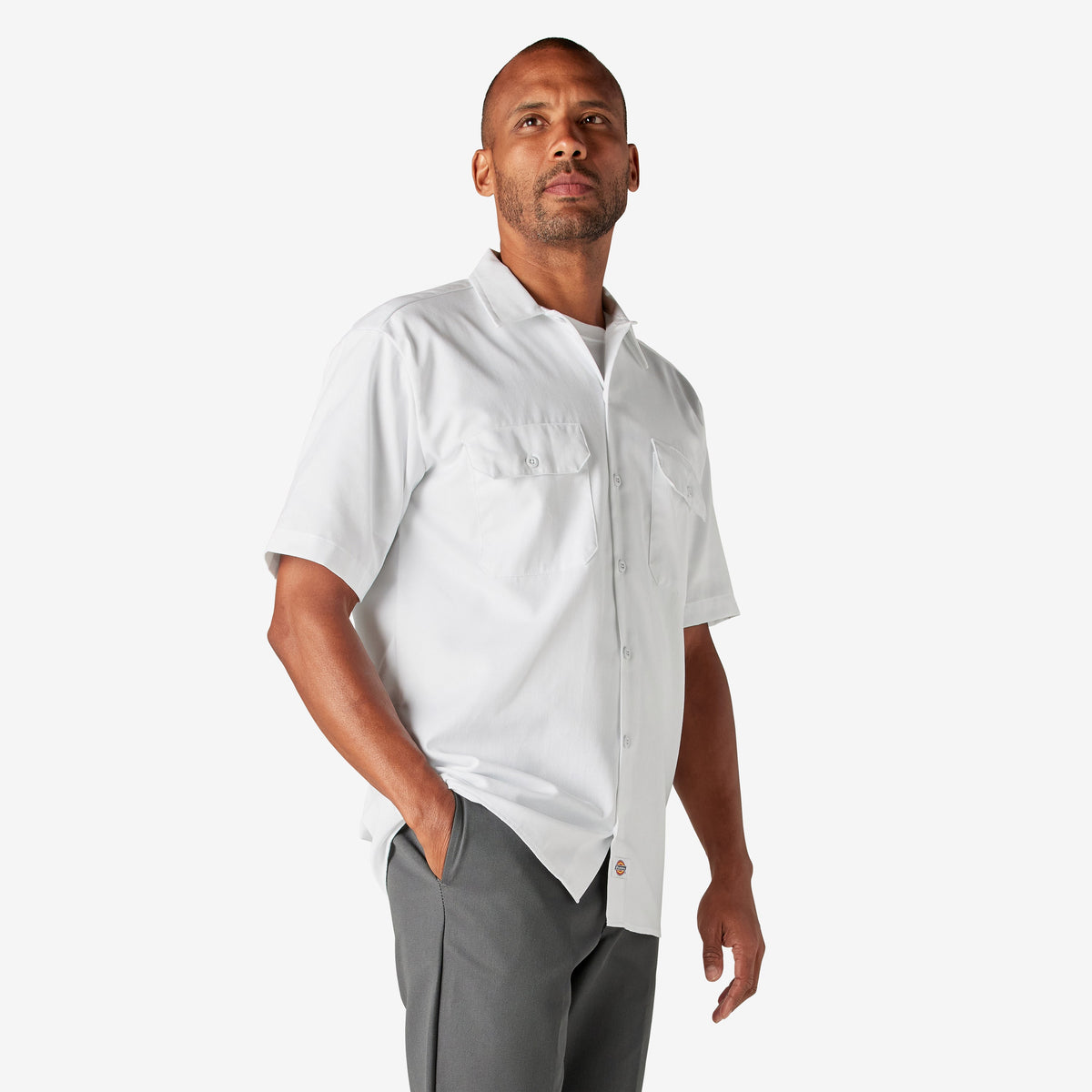 Short Sleeve Work Shirt - White (WH)