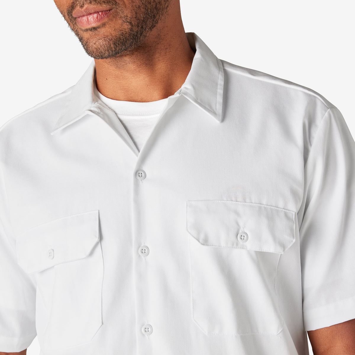 Short Sleeve Work Shirt - White (WH)