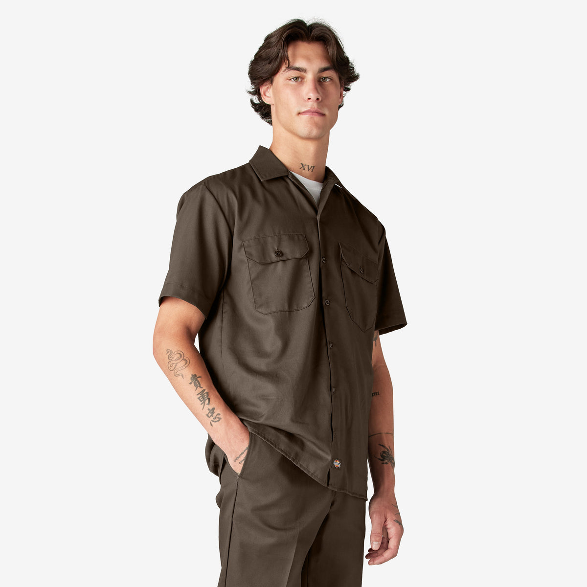 Short Sleeve Work Shirt - Mushroom (MR1)