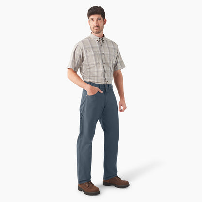 Relaxed Fit Heavyweight Duck Carpenter Pants - Airforce Blue (0AF)