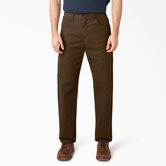 Relaxed Fit Heavyweight Duck Carpenter Pants - Rinsed Timber Brown (RTB)