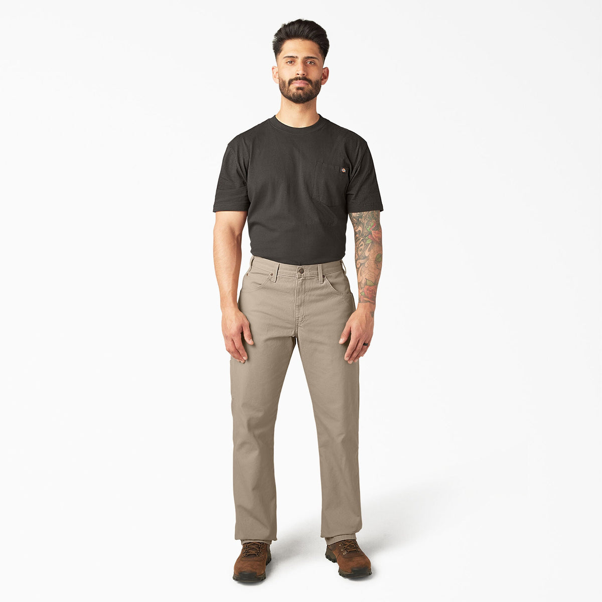 Relaxed Fit Heavyweight Duck Carpenter Pants - Rinsed Desert Sand (RDS)