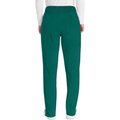 Women's EDS Essentials Natural Rise Tapered Leg Pull-On Scrub Pant - Hunter Green (GH)