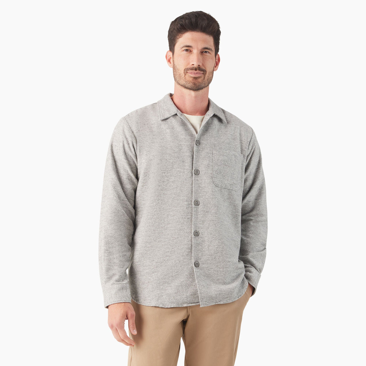 Dickies 1922 Long Sleeve Shirt - Rinsed Silver (RSV)