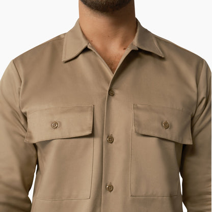 Dickies 1922 Premium Twill Long Sleeve Shirt - Rinsed Maple (RMA)
