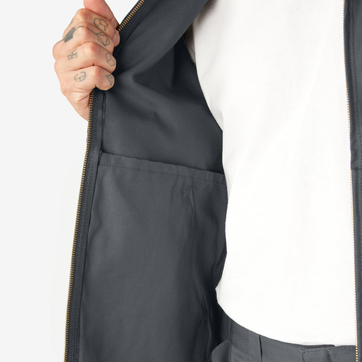Unlined Eisenhower Jacket - Charcoal Gray (CH)