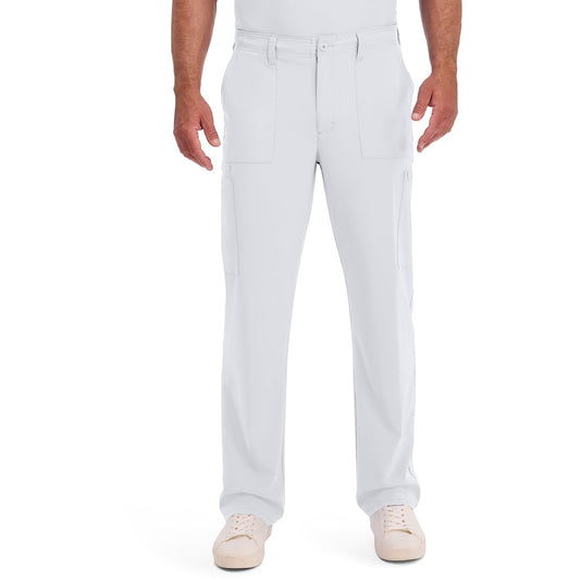 Men's EDS Essentials Natural Rise Drawstring Scrub Pant - White (DWH)