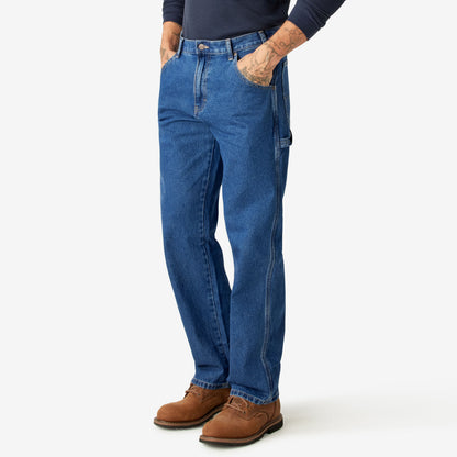 Relaxed Fit Carpenter Jeans - Stonewashed Indigo Blue (SNB)