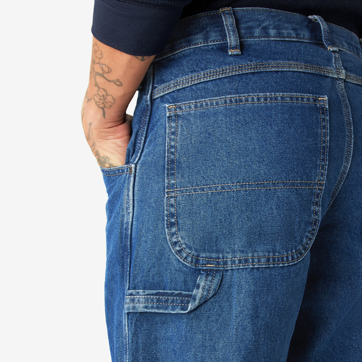 Relaxed Fit Carpenter Jeans - Stonewashed Indigo Blue (SNB)