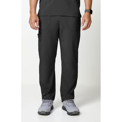 Unisex EDS Essentials Natural Rise Tapered Leg Scrub Pant - Black (BLK)