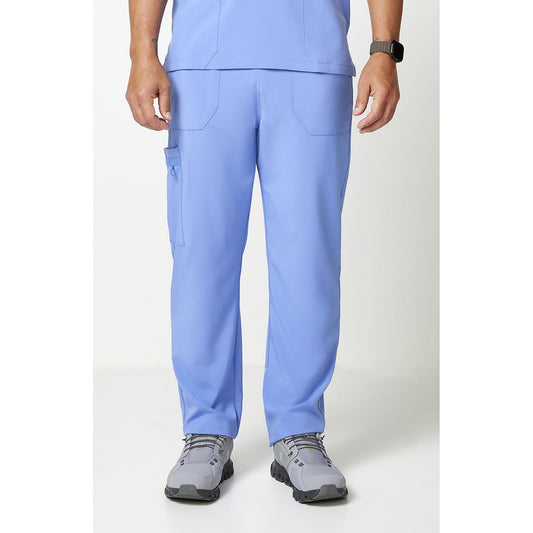 Unisex EDS Essentials Natural Rise Tapered Leg Scrub Pant - Ceil Blue (CBL)