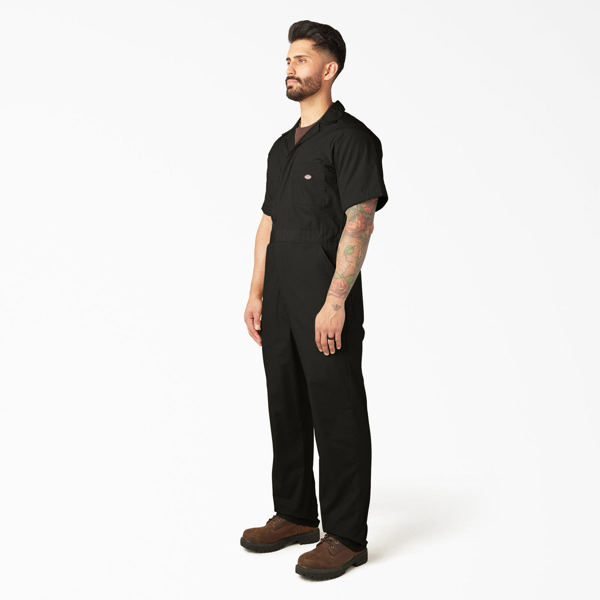 Short Sleeve Coveralls - Black (BK)