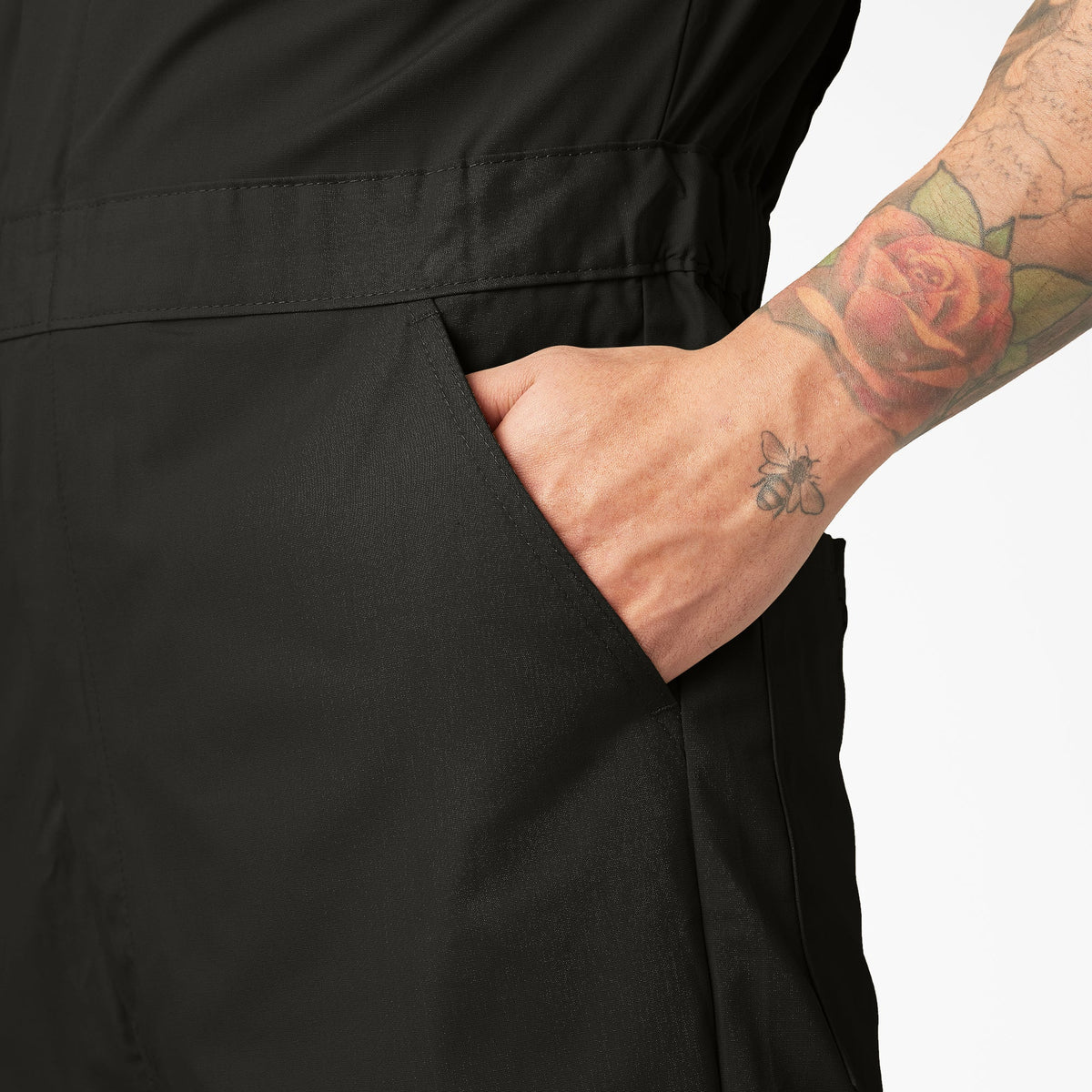 Short Sleeve Coveralls - Black (BK)