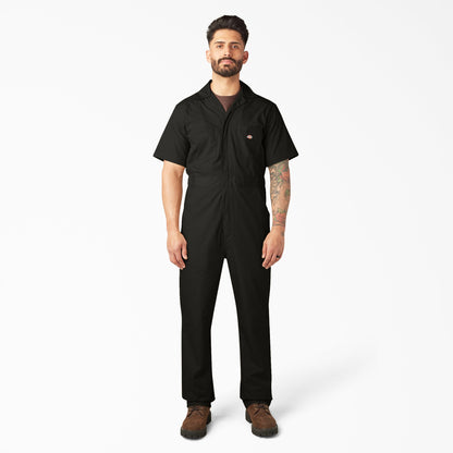 Short Sleeve Coveralls - Black (BK)