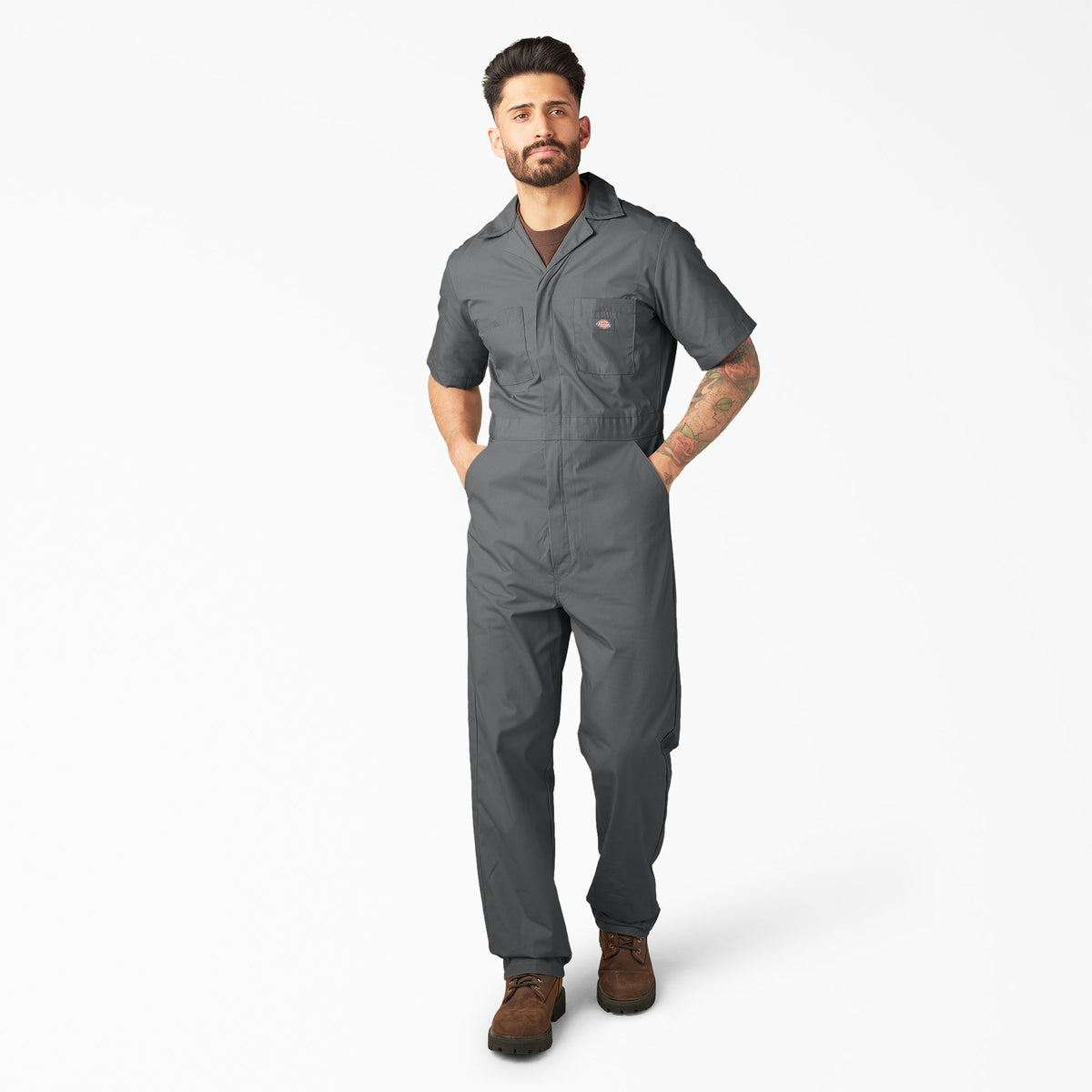 Short Sleeve Coveralls - Gray (GY)