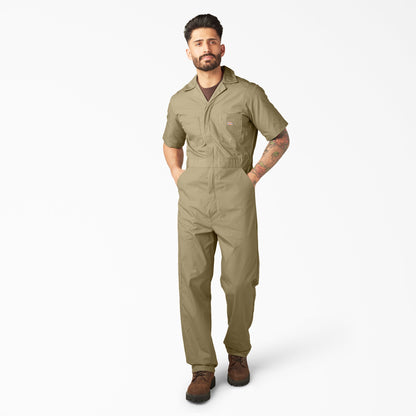 Short Sleeve Coveralls - Khaki (KH)