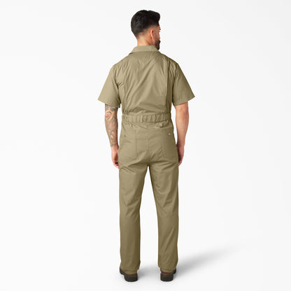Short Sleeve Coveralls - Khaki (KH)
