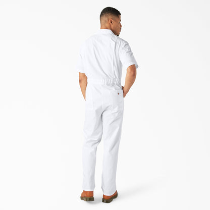 Short Sleeve Coveralls - White (WH)