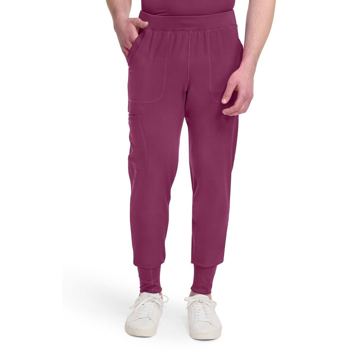 Men's Dynamix Natural Rise Scrub Jogger - Wine (WIN)