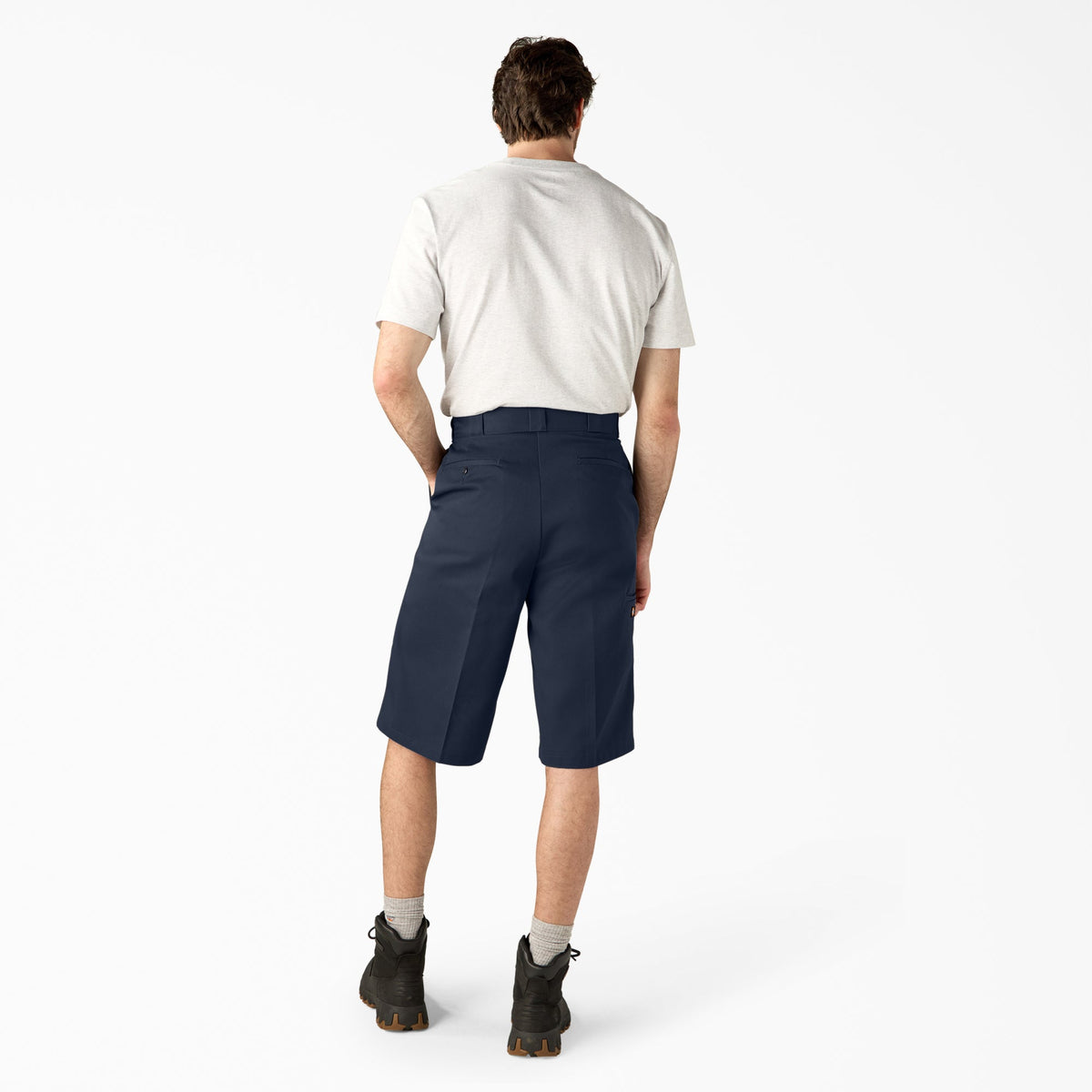 Loose Fit Multi-Use Pocket Work Shorts, 15" - Dark Navy (DN)
