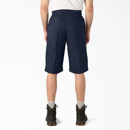 Loose Fit Multi-Use Pocket Work Shorts, 15" - Dark Navy (DN)