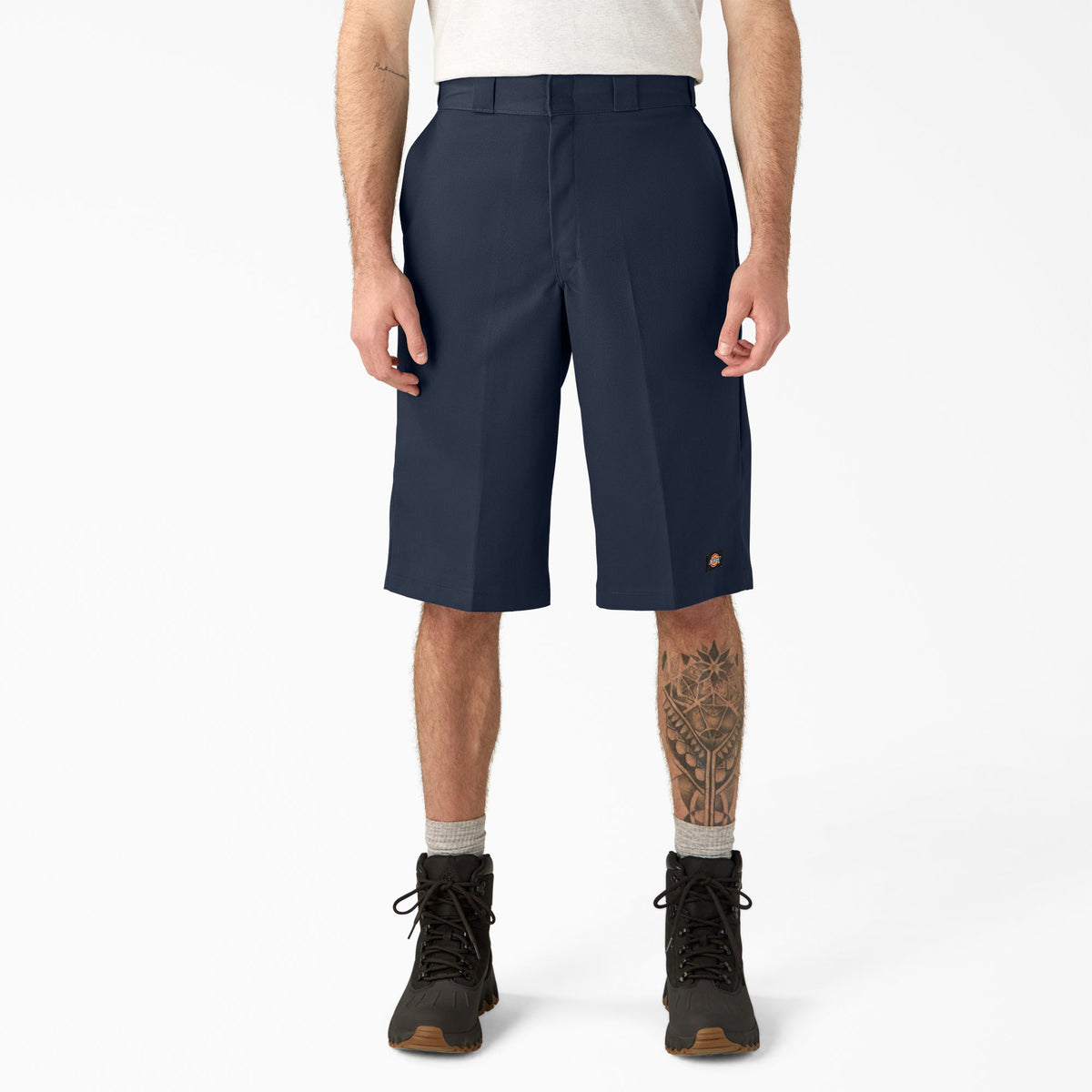 Loose Fit Multi-Use Pocket Work Shorts, 15" - Dark Navy (DN)