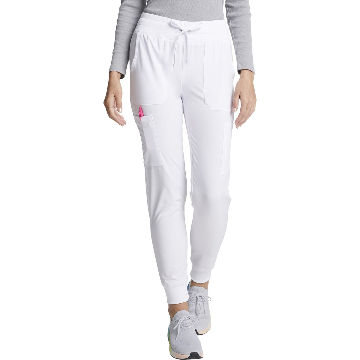 Women's EDS Essentials Mid Rise Scrub Jogger - White (DWH)