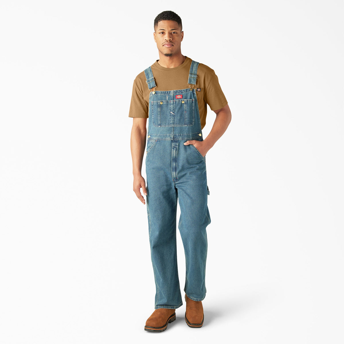 Indigo Bib Overalls - Medium Heritage Tint (A1Q)