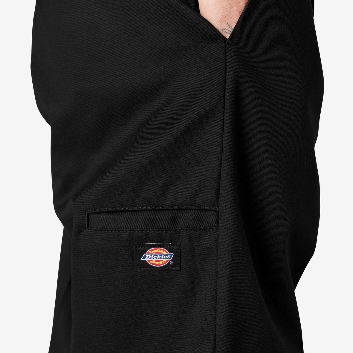 Loose Fit Double Knee Work Pants - Black (BK)