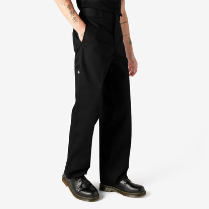 Loose Fit Double Knee Work Pants - Black (BK)
