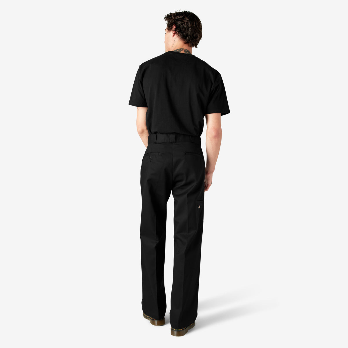Loose Fit Double Knee Work Pants - Black (BK)