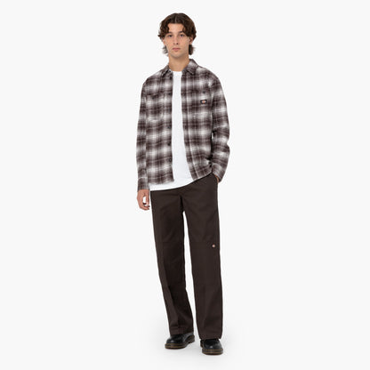 Loose Fit Double Knee Work Pants - Dark Brown (DB)