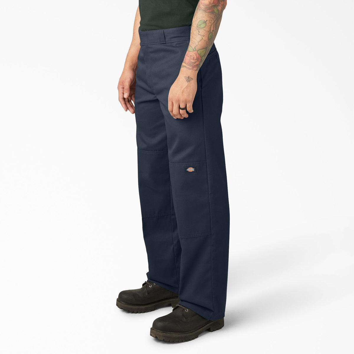 Loose Fit Double Knee Work Pants - Dark Navy (DN)