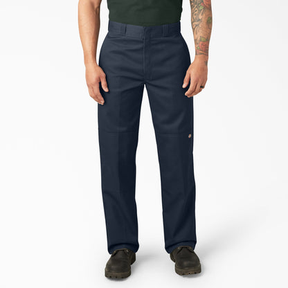 Loose Fit Double Knee Work Pants - Dark Navy (DN)