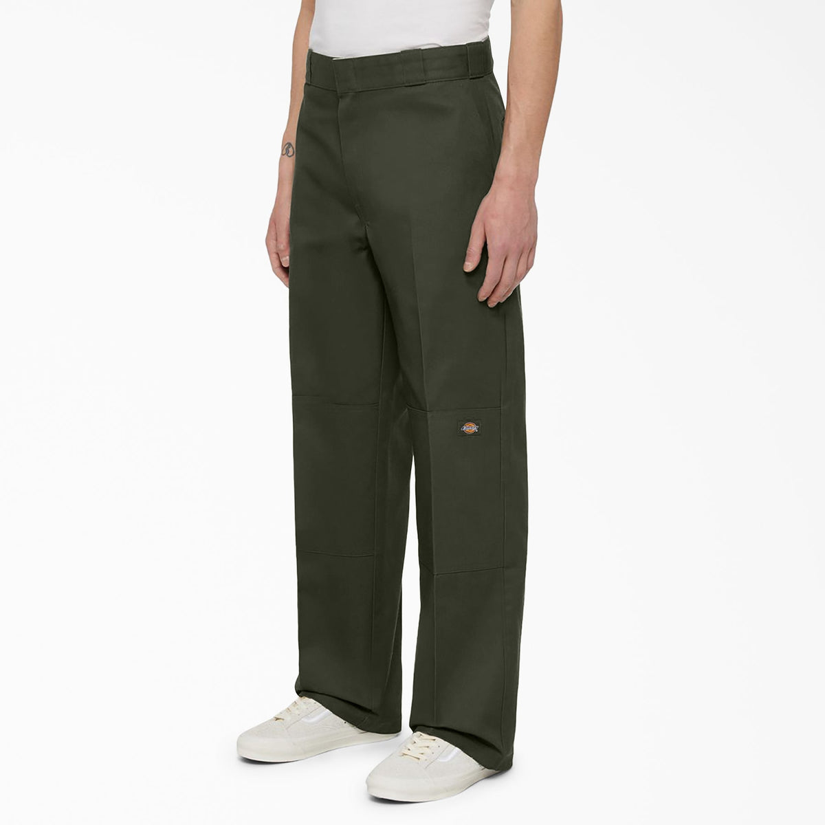 Loose Fit Double Knee Work Pants - Olive Green (OG)
